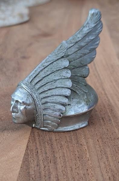 100% originele Pontiac Indian Chief Radiator Cap uit 1927., Gebruikt, ., Ophalen of Verzenden, Pontiac