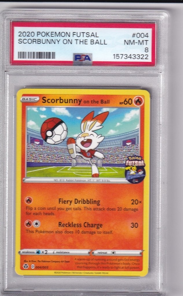 Scorbunny on the Ball (4/5) PSA 8, Verzenden, Nieuw, Losse kaart