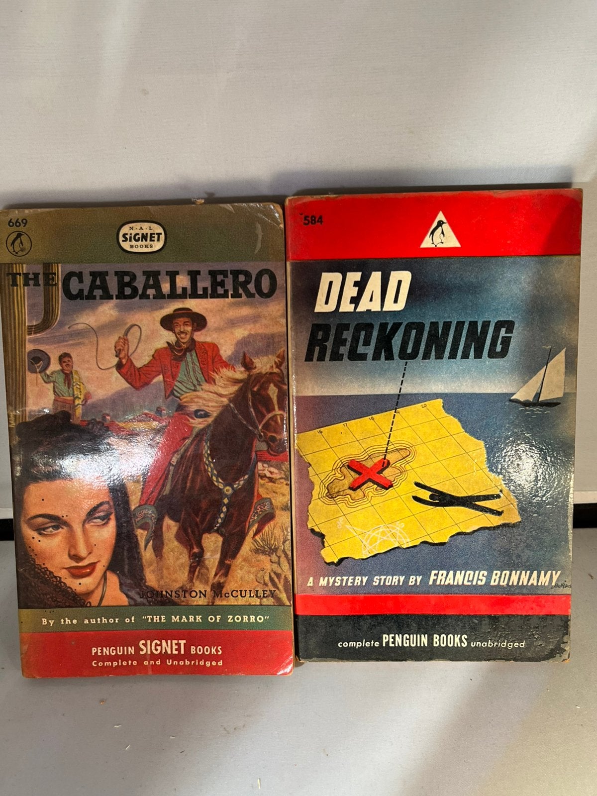 Vintage Signet & Penguin Boeken: The Caballero & Dead Reckon, Ophalen of Verzenden, Gelezen