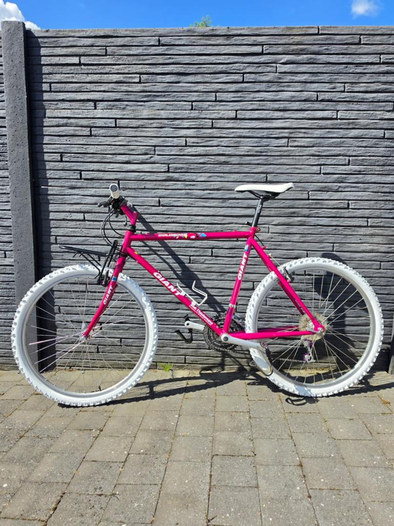 Prachtige retro vintage Giant Coldrock Crmo staal mtb 1991, Fietsen en Brommers, Ophalen, Giant, Zo goed als nieuw, Geen vering