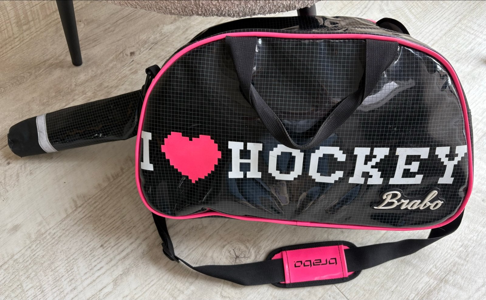 Brabo Hockeytas Zwart/Roze - Ideaal voor Training & Wedstrij, Ophalen, Gebruikt, Tas