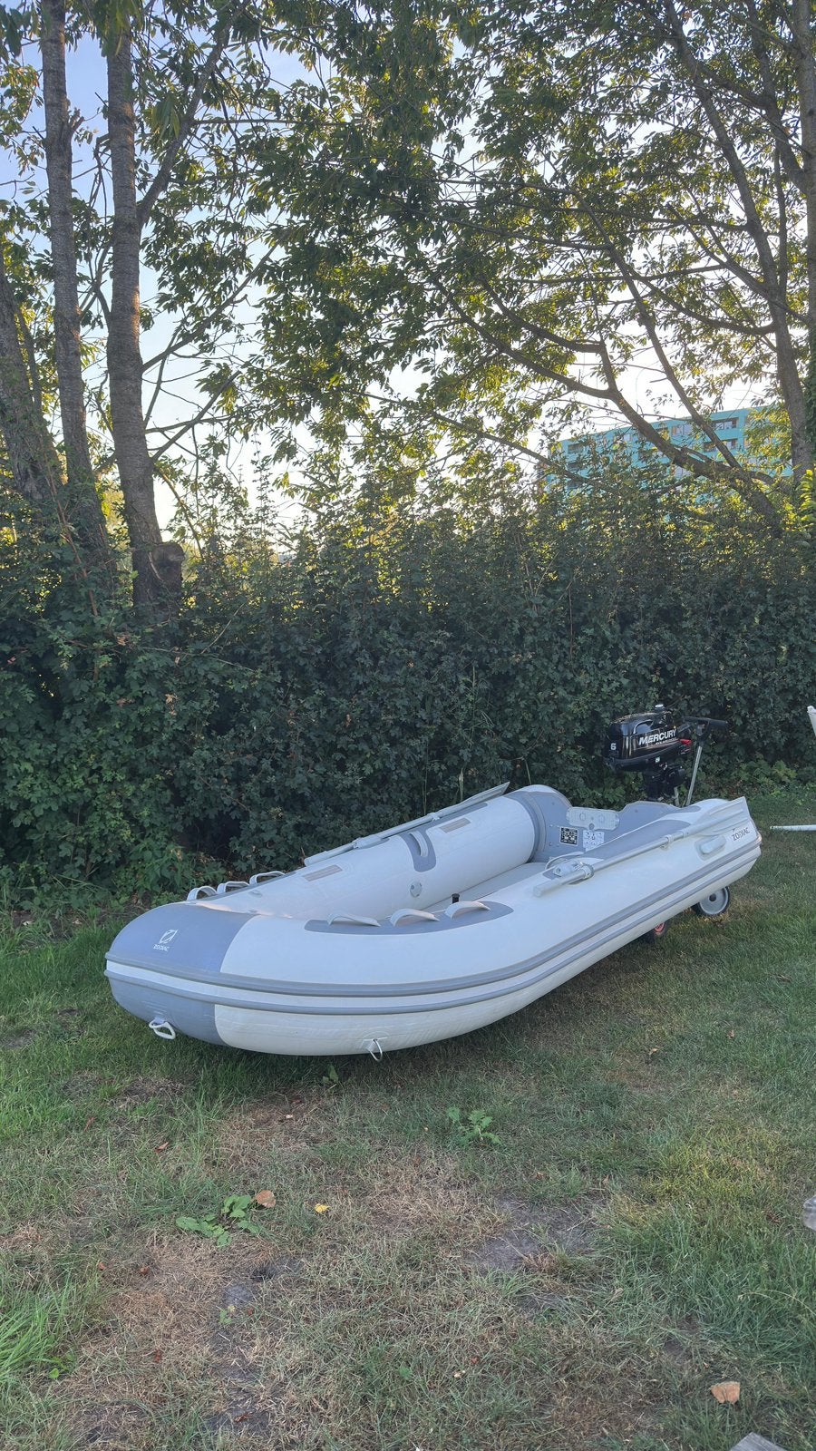 Zodiac aero 310 met 6 pk motor en wielen, Ophalen, Airdeck, 10 cm, Inclusief motor