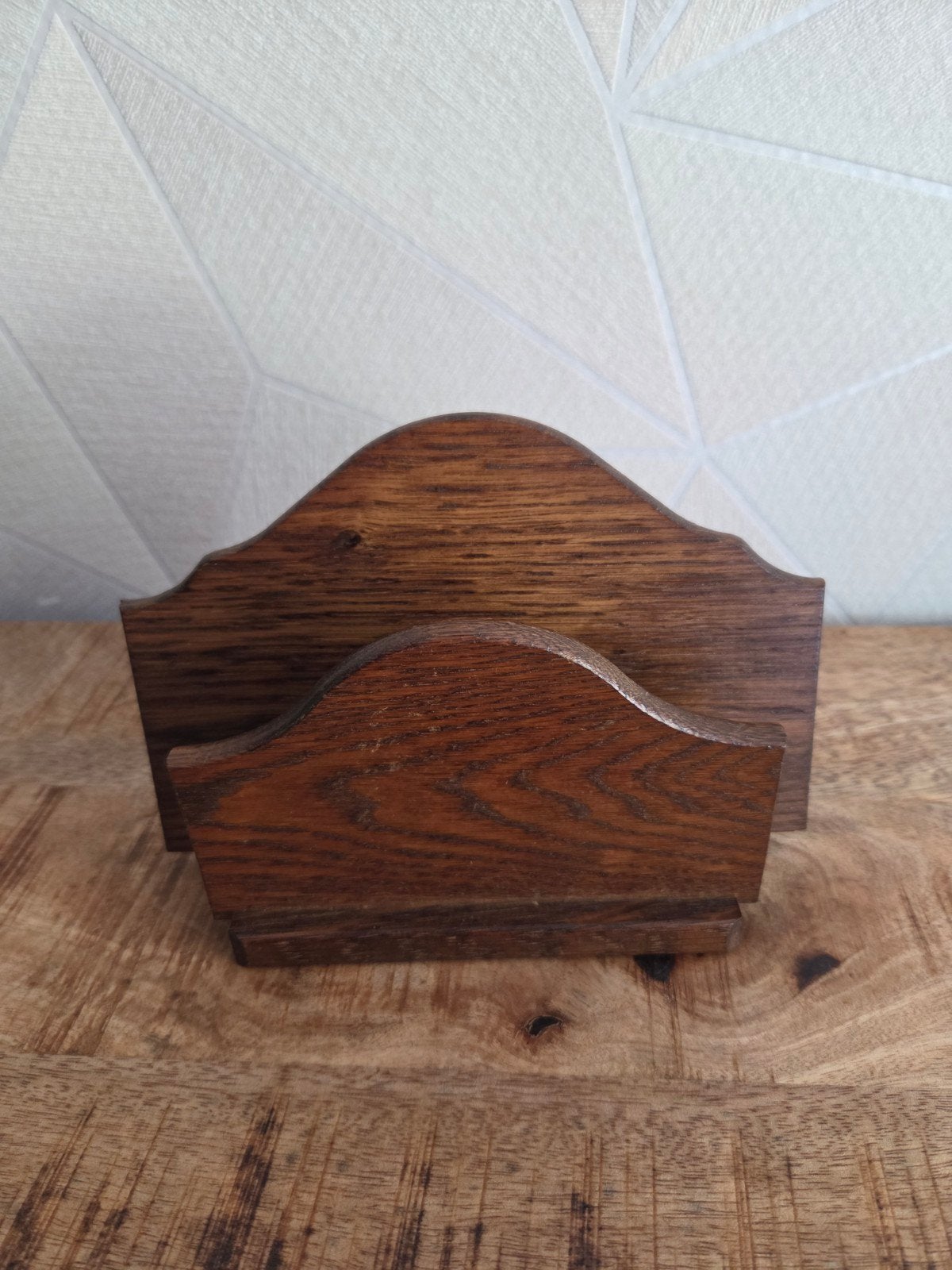 Houten brievenhouder - Vintage stijl, Gebruikt, Ophalen of Verzenden, Bruin, Vintage
