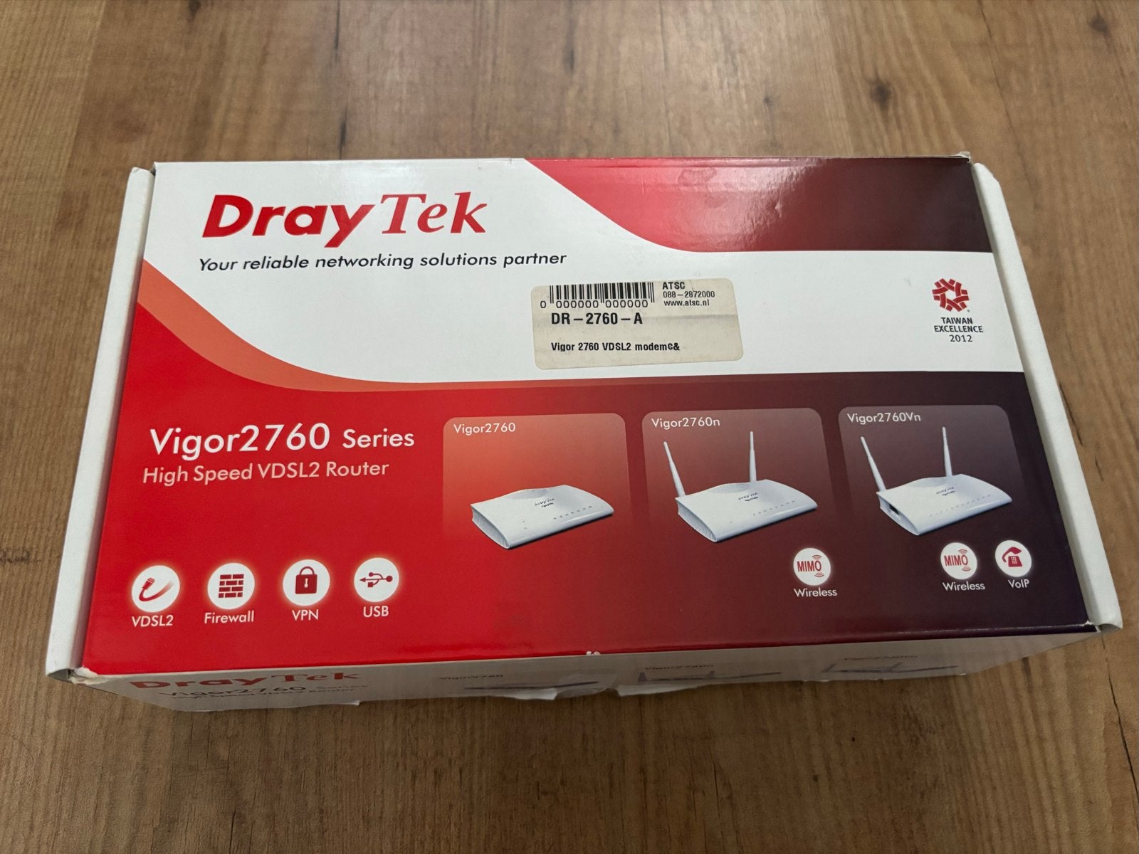 DrayTek Vigor 2760 VDSL2 Modem / Router, Ophalen of Verzenden, Zo goed als nieuw, Router