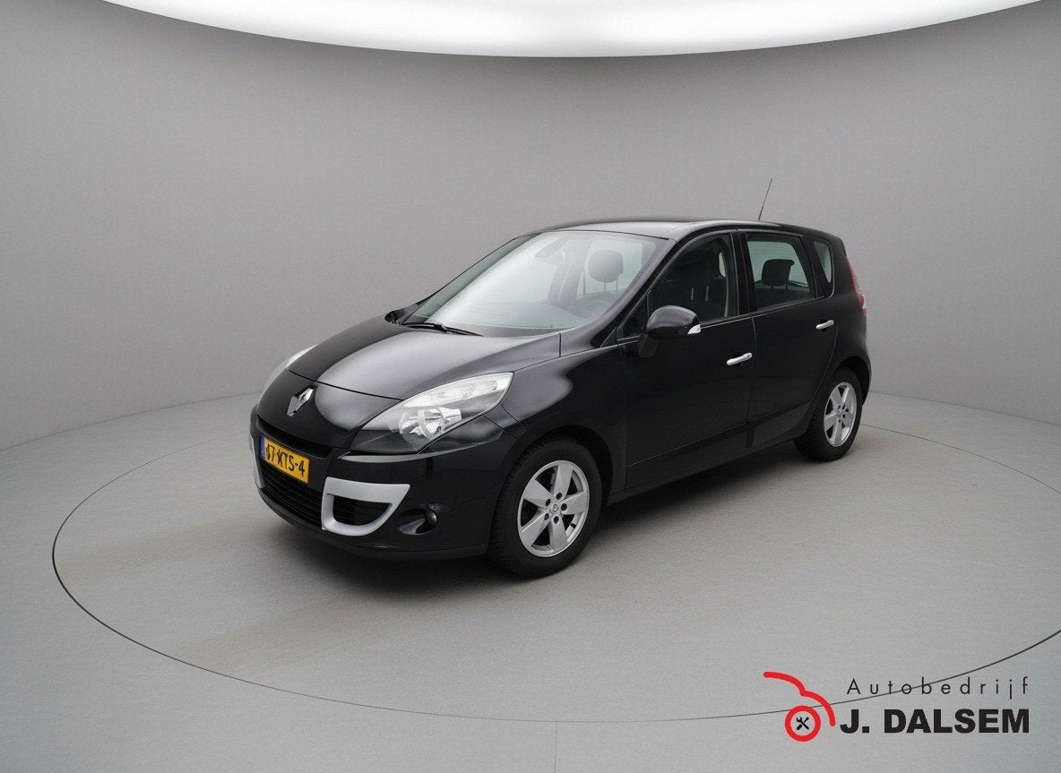 Renault Scénic 2.0 Dynamique (bj 2010, automaat), Auto's, Gebruikt, 4 cilinders, Zwart, Origineel Nederlands