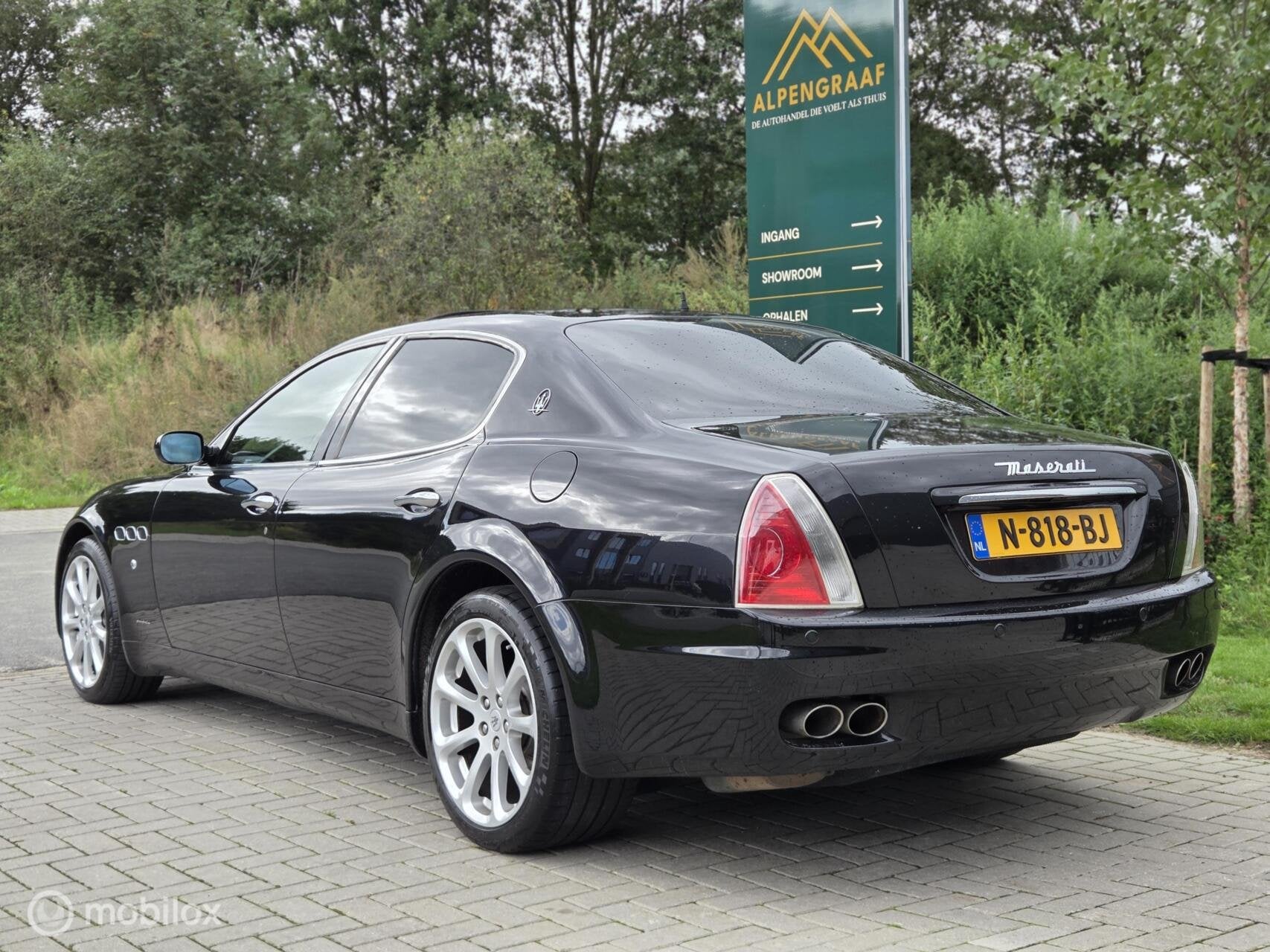 Maserati Quattroporte 4.2 Duo Select Schuifdak BOSE Leder, Auto's, Maserati, Automaat, Automatische klimaatregeling, Zwart, Leder