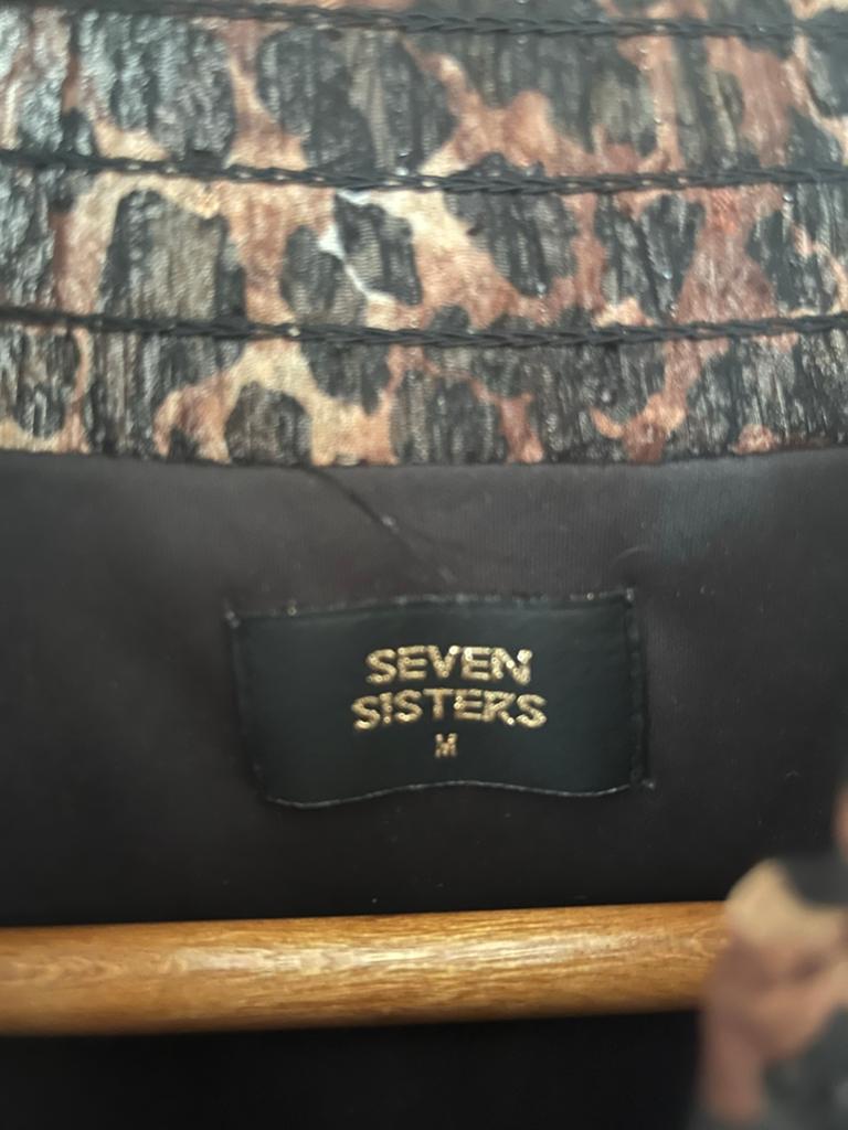 Seven Sisters Luipaardprint Jurk Maat M, Kleding | Dames, Jurken, Zo goed als nieuw, Maat 38/40 (M), Bruin, Boven de knie, Ophalen of Verzenden