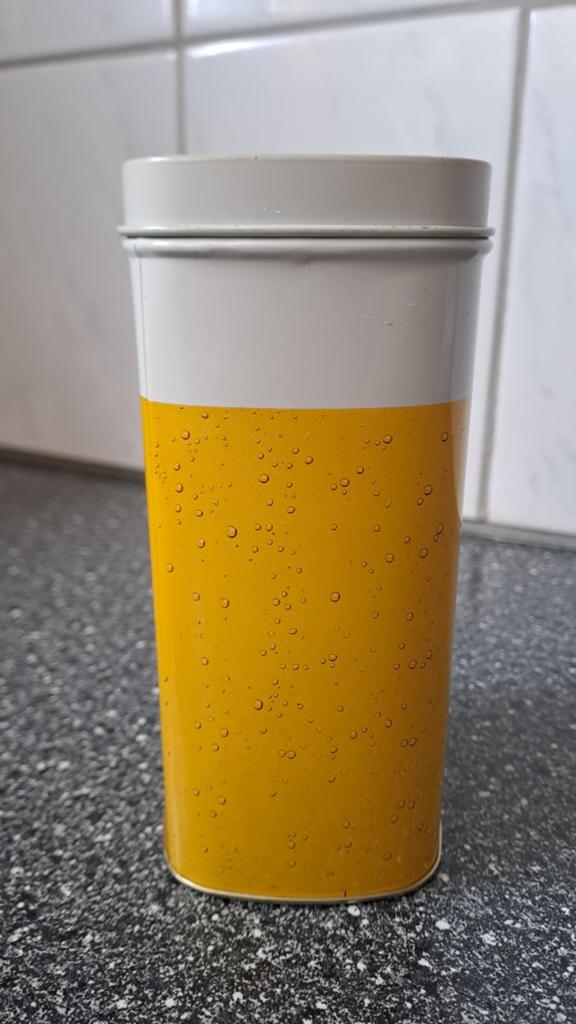 Vintage Heineken blik - Decoratief bewaarblik, Ophalen of Verzenden, Gebruikt, Heineken