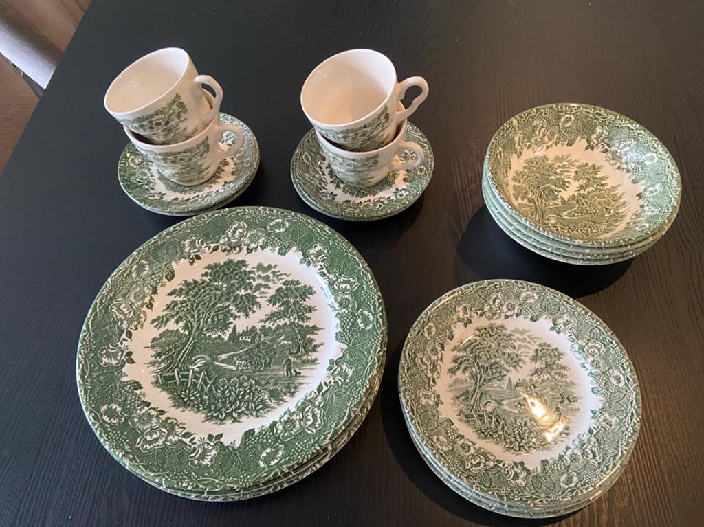 Englisch iron stone servies, Ophalen