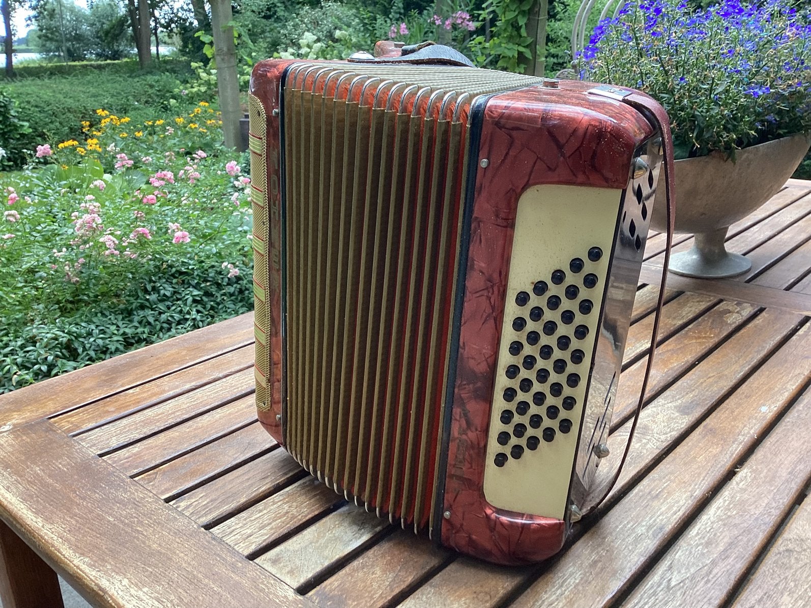 Hohner Student IV Accordeon - Rood, Gebruikt, Ophalen, Gebruikt, Met riemen, Overige formaten
