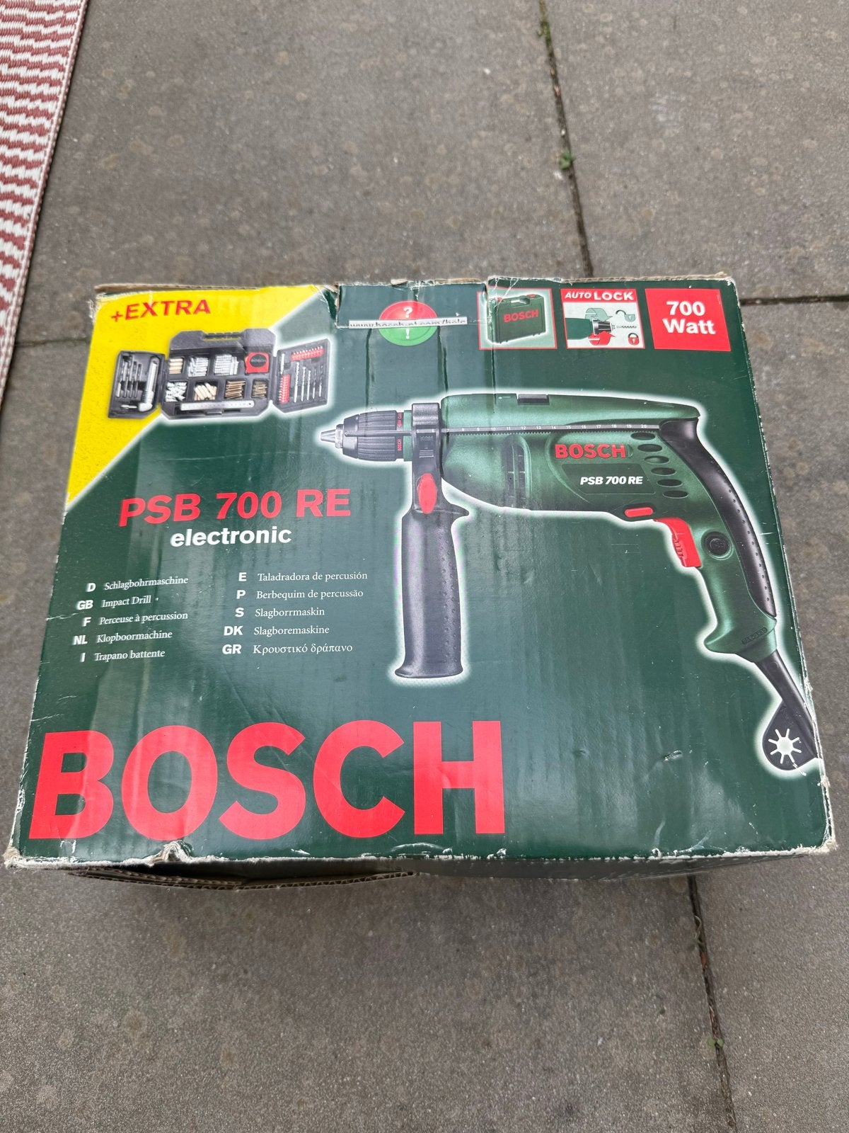 Bosch PSB 700 RE klopboormachine (amper gebruikt), 600 watt of meer, Zo goed als nieuw, Klopboormechanisme, Ophalen