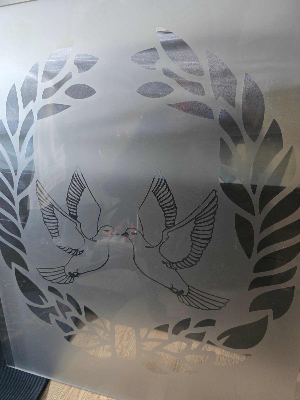 Plexiglas schilderij/raamdecoratie, Ophalen, Rechthoekig