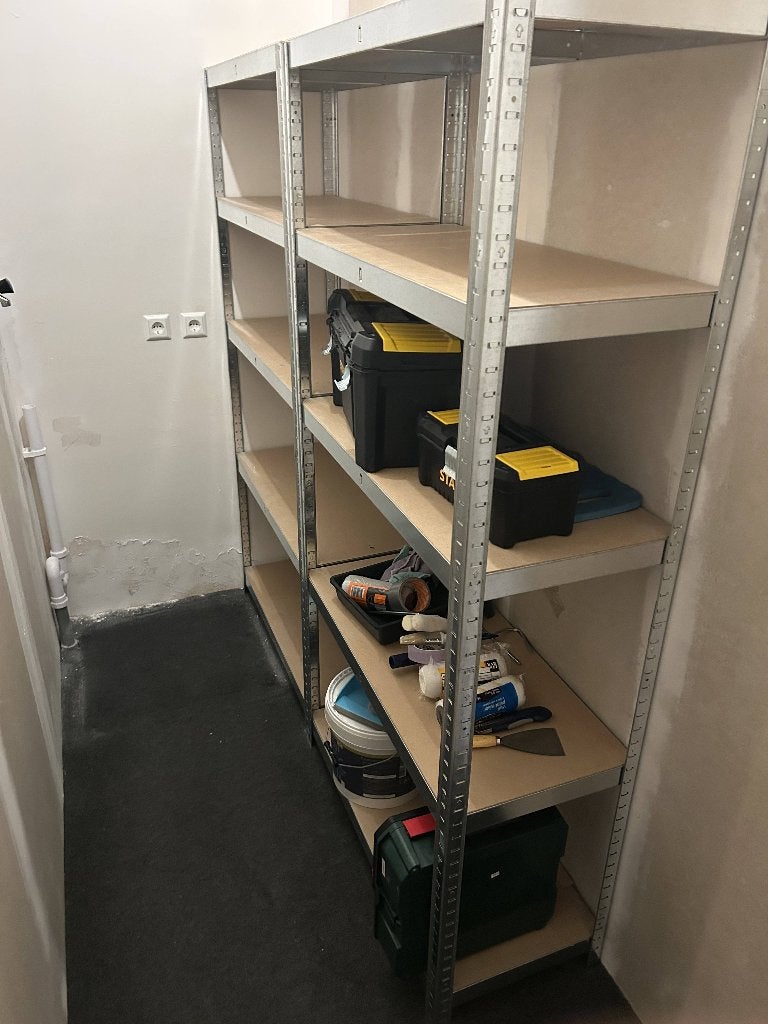 2x stellingkast zwaar metaal 180x90x40cm, Ophalen, Zo goed als nieuw