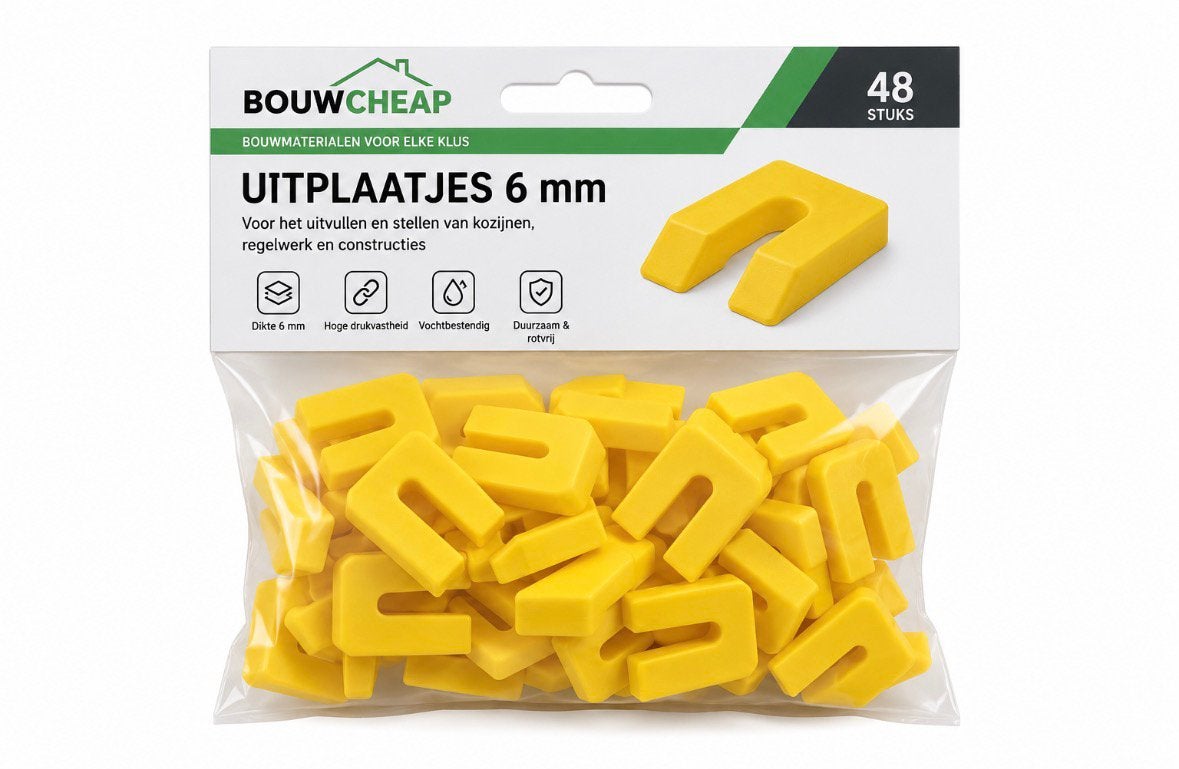 Uitvulplaatjes 1-2-3-4-5-6-7-10-12-18mm A48 st., Doe-het-zelf en Verbouw, Ophalen of Verzenden, Nieuw, Overige typen