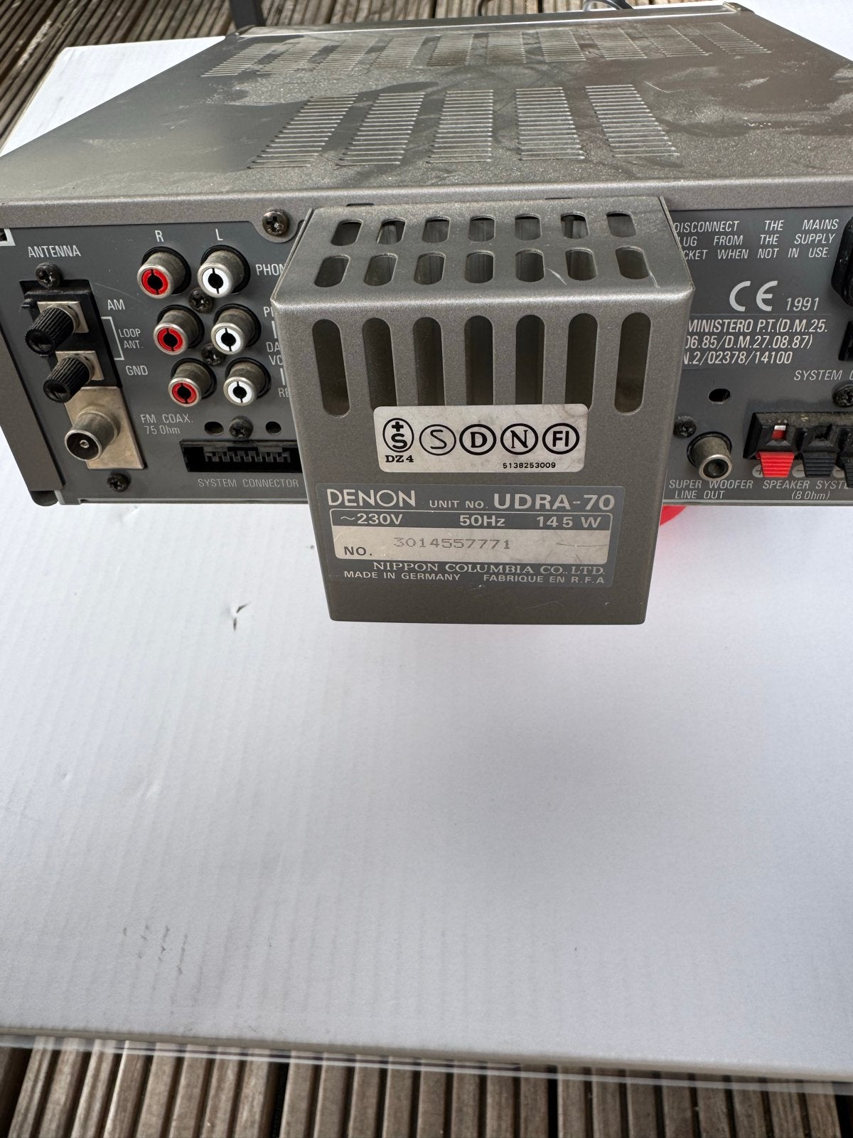 Denon UDRA-70 Receiver en UDR-70 Cassettedeck met afstandsbe, Gebruikt, Cassettedeck, Denon, Losse componenten