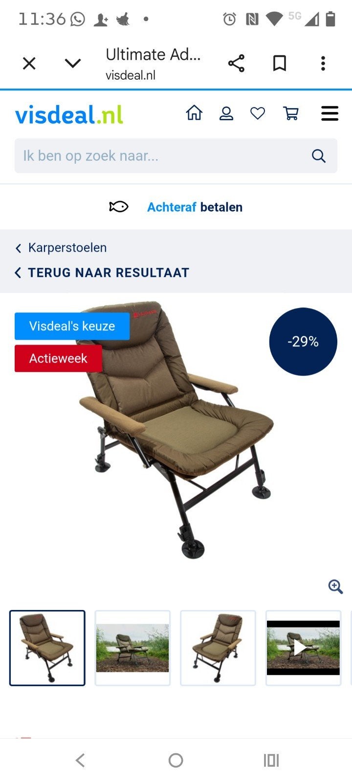 Nieuwe Skarp visstoelen - Per stuk 50 euro, Watersport en Boten, Hengelsport | Algemeen, Ophalen of Verzenden, Nieuw, Overige typen