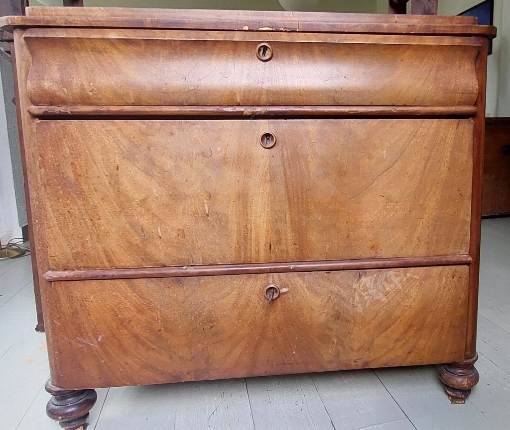 Mooie houten ladekast, Ophalen, Gebruikt, Teakhout, 50 tot 100 cm