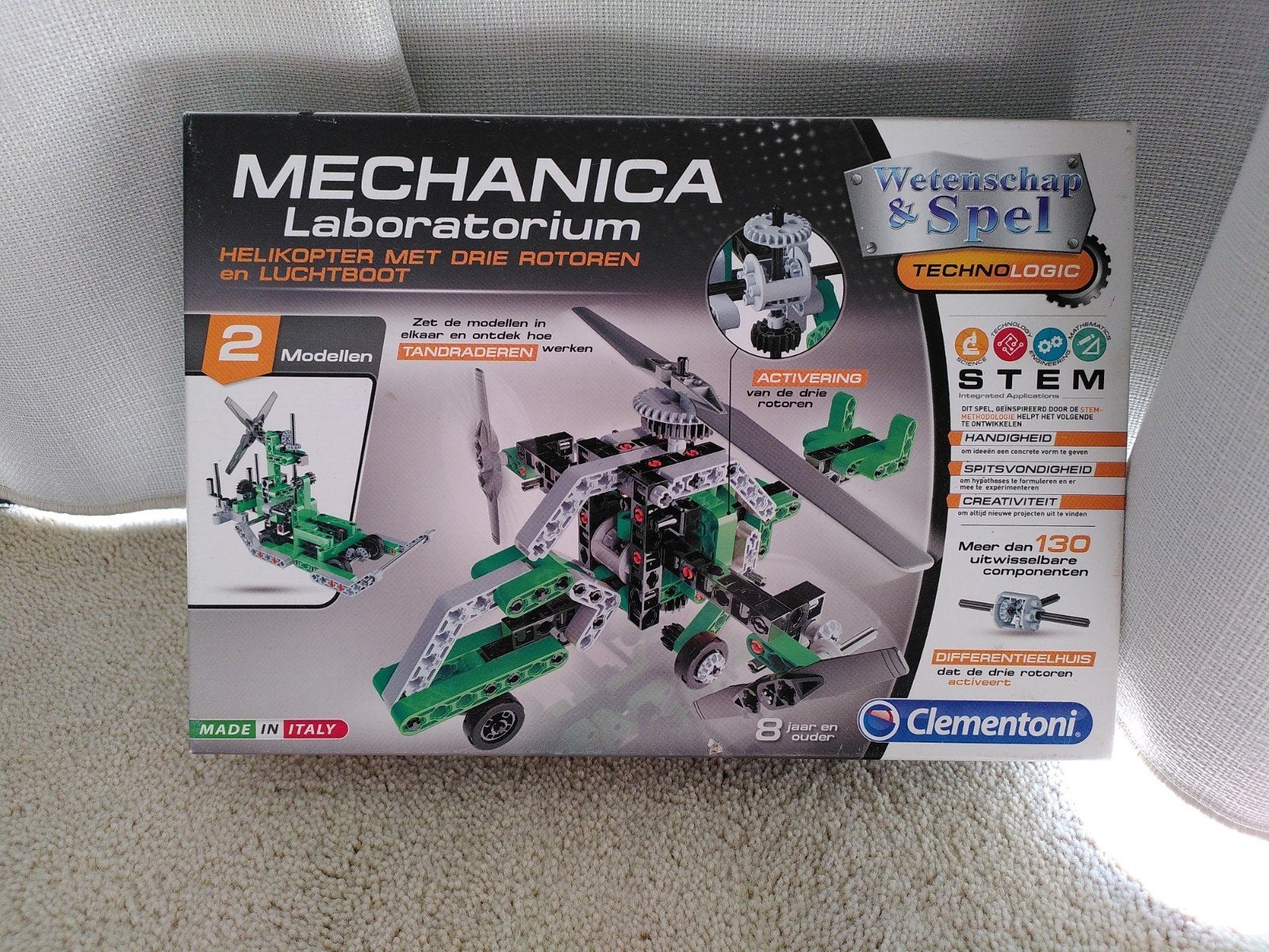 Clementoni Mechanica Laboratorium Helikopter & Luchtboot, Ophalen of Verzenden, Gebruikt, Overige merken