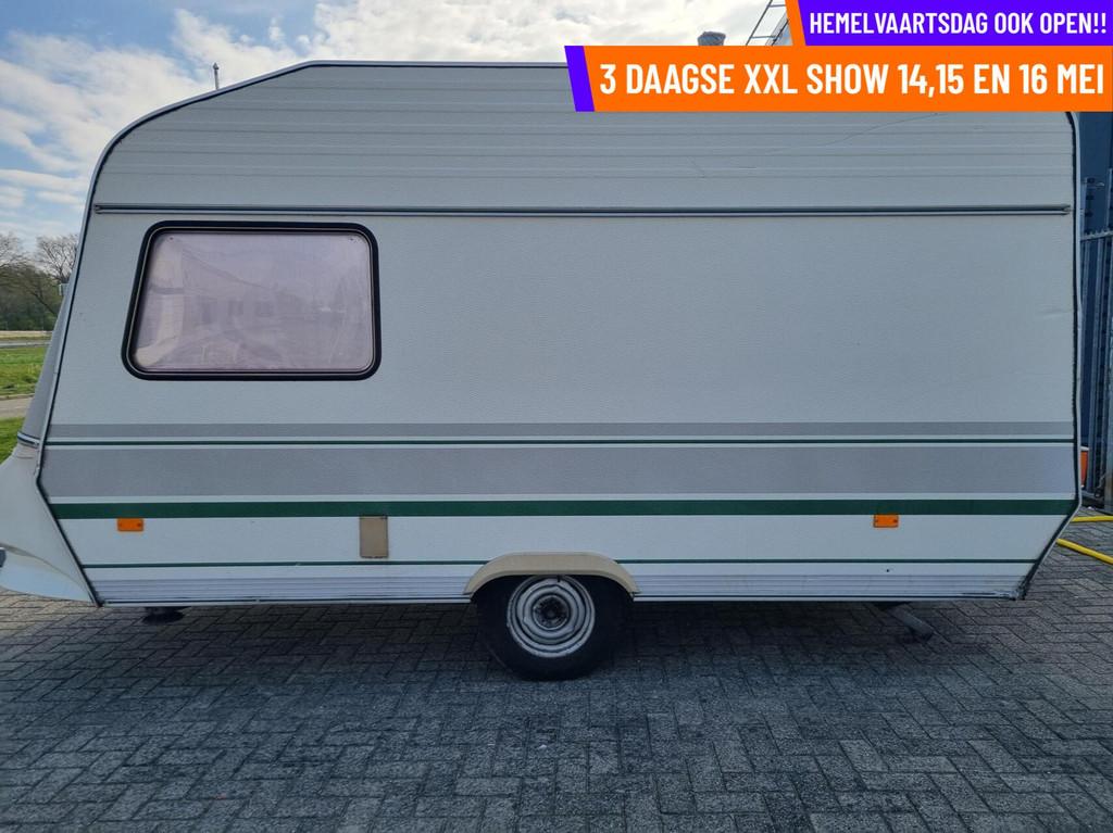 Chateau LA CAR TROPHEE 400 ENKELE BEDDEN + VOORTENT + TOILET, Caravans en Kamperen, Chateau, Tot en met 2, Bedrijf, 5 tot 6 meter