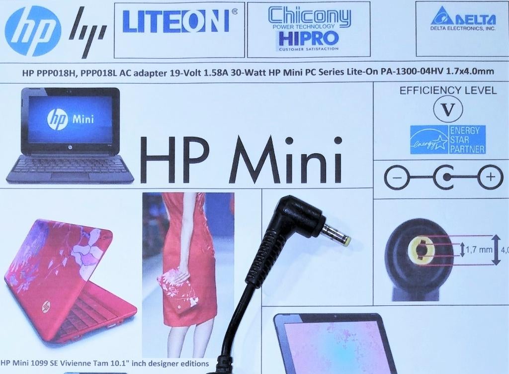 HP Mini 110 210 PPP018H Adapter 19V 1.58A 30W 535630-001, Ophalen of Verzenden, Zo goed als nieuw, Hewlett Packard