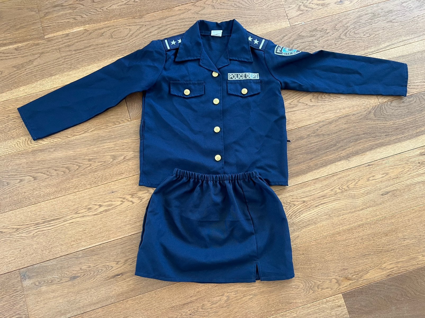 Politie kostuum voor kinderen - Verkleedset maat 128, Kinderen en Baby's, Ophalen of Verzenden, Zo goed als nieuw, 122 t/m 128
