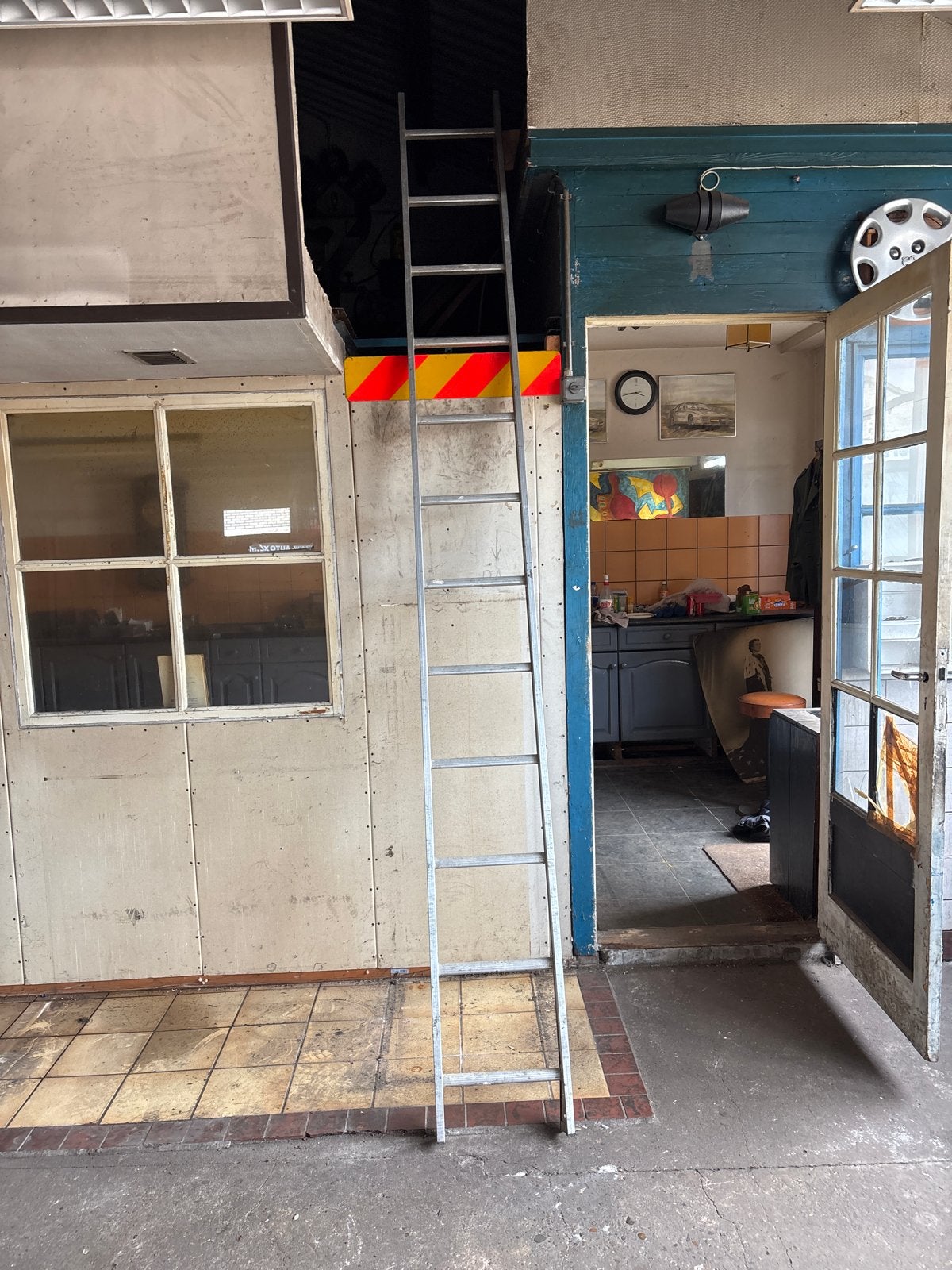 Stevige aluminium ladder, 3m27, Ophalen of Verzenden, Gebruikt, Ladder, 4 meter of meer