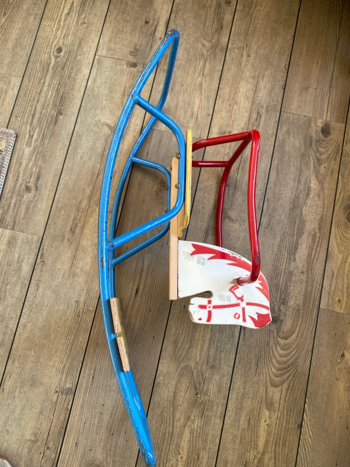 Vintage houten hobbelpaard/schommelstoel voor kinderen, Ophalen of Verzenden, Gebruikt, Overige typen