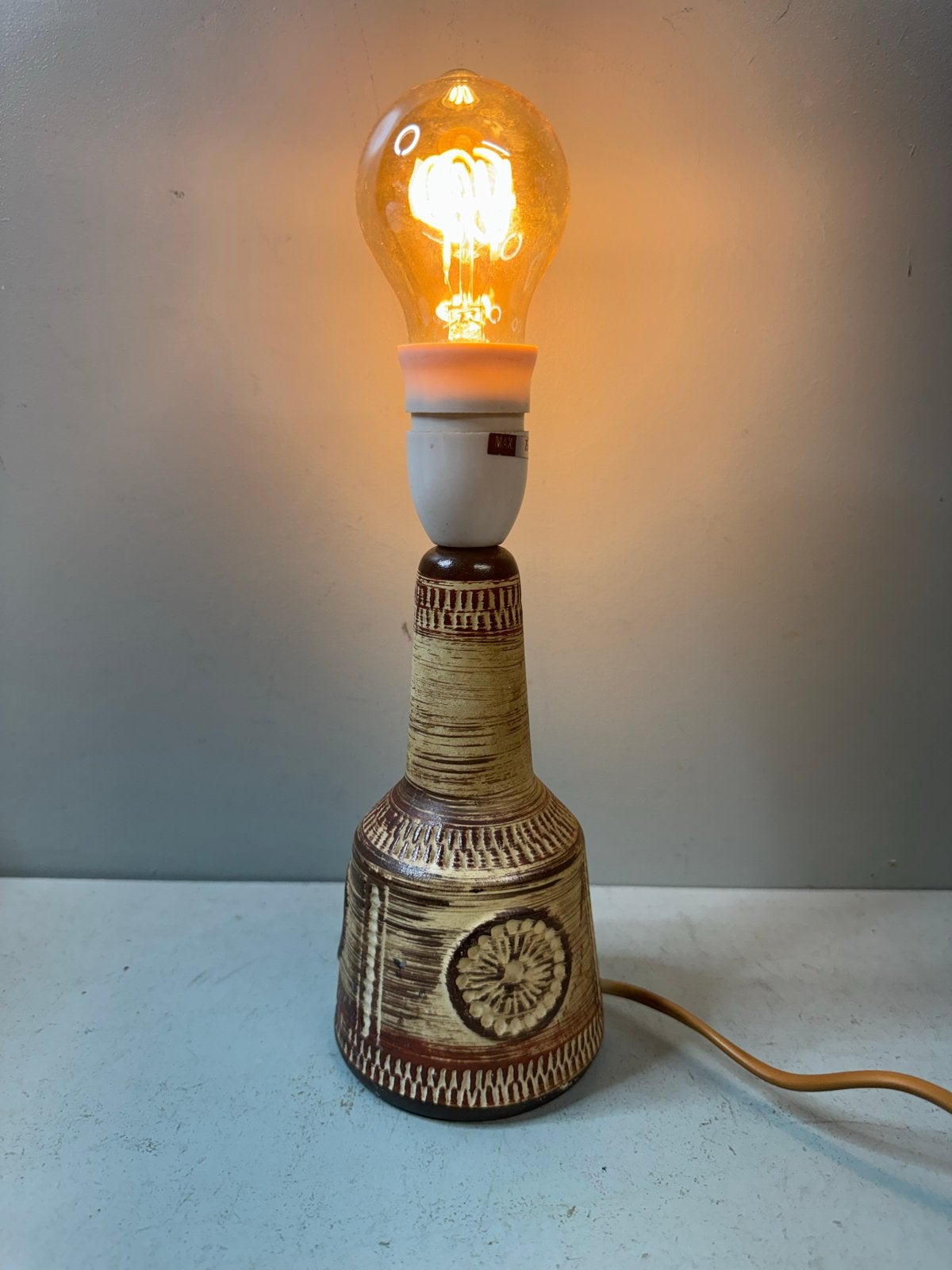 Vintage Deens design tafellamp van Keramiek, Antiek en Kunst, Ophalen of Verzenden