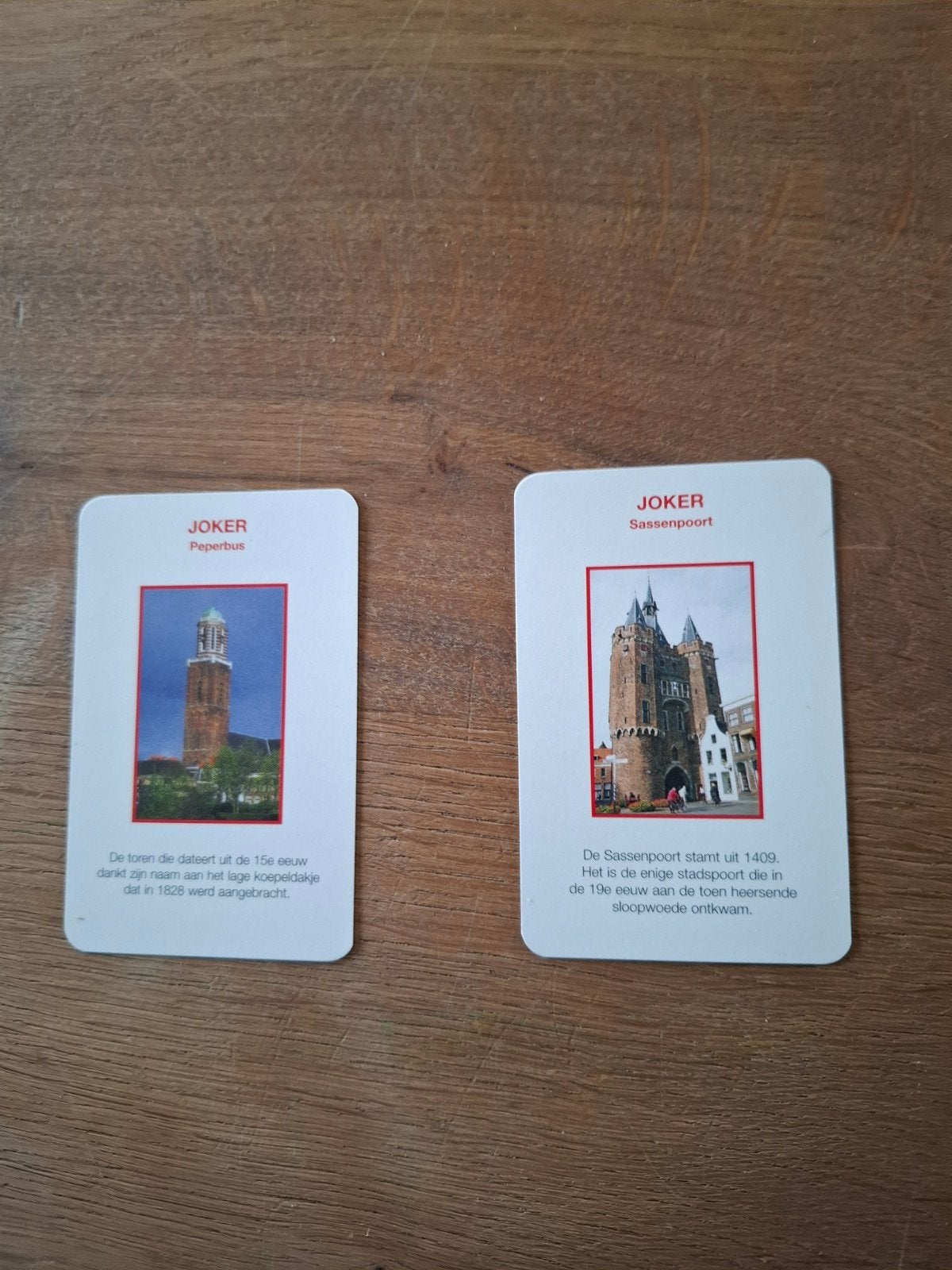 2jokers met afb. Zwolle, de Peperbus en Sassenpoort, Ophalen of Verzenden, Zo goed als nieuw