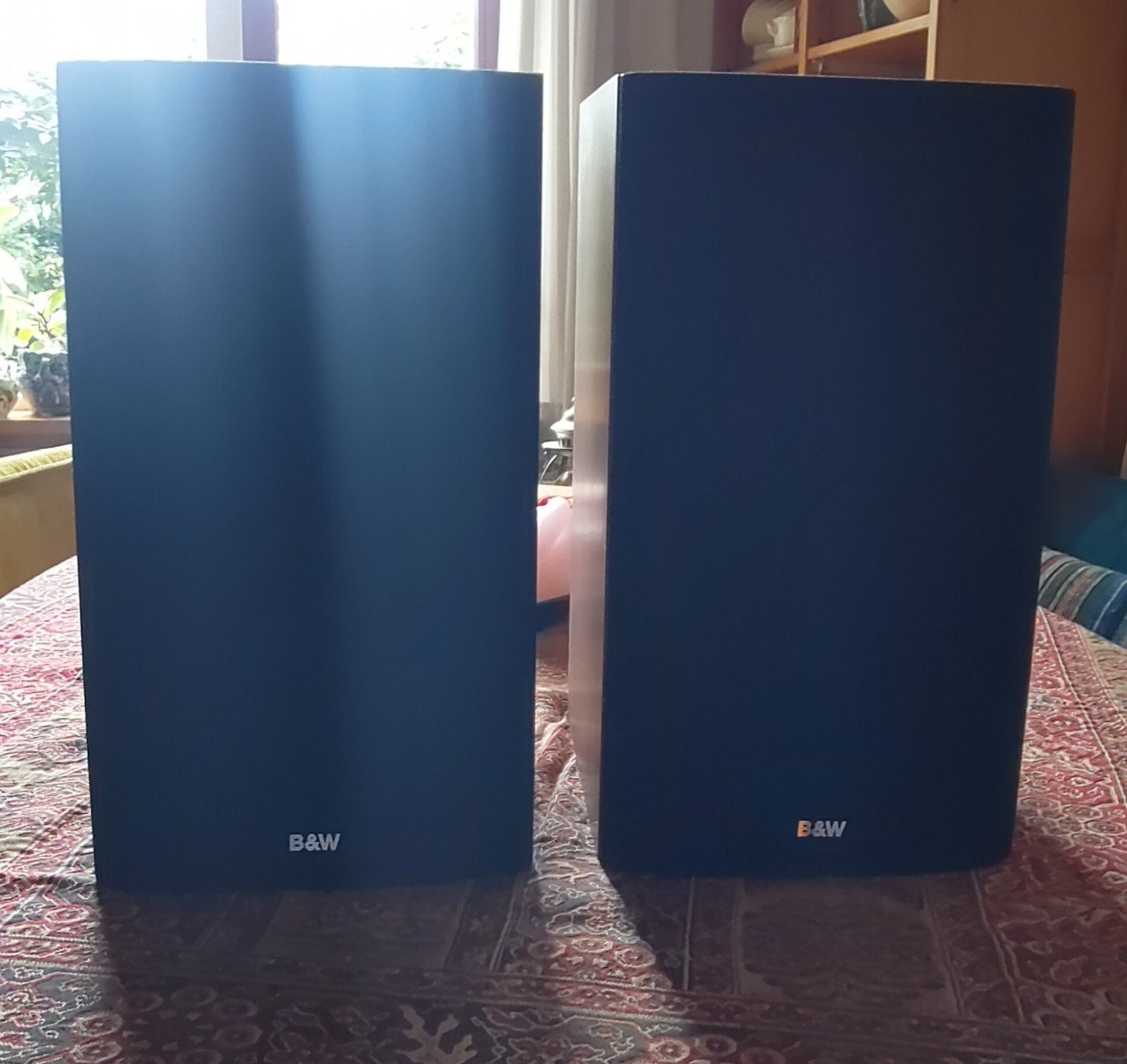 B&W speakers, DM601 S3, Bowers & Wilkins, houtkleur, Ophalen, Inclusief muurbeugels, Speakerset, Zo goed als nieuw