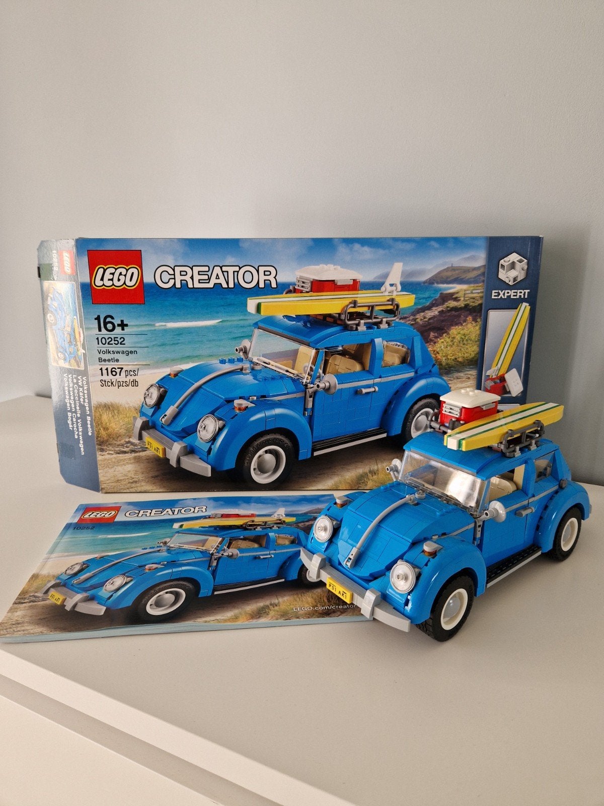 Lego Creator Expert 10252 VW Beetle/Kever – met verlichting!, Lego, Ophalen of Verzenden, Zo goed als nieuw, Inclusief instructies