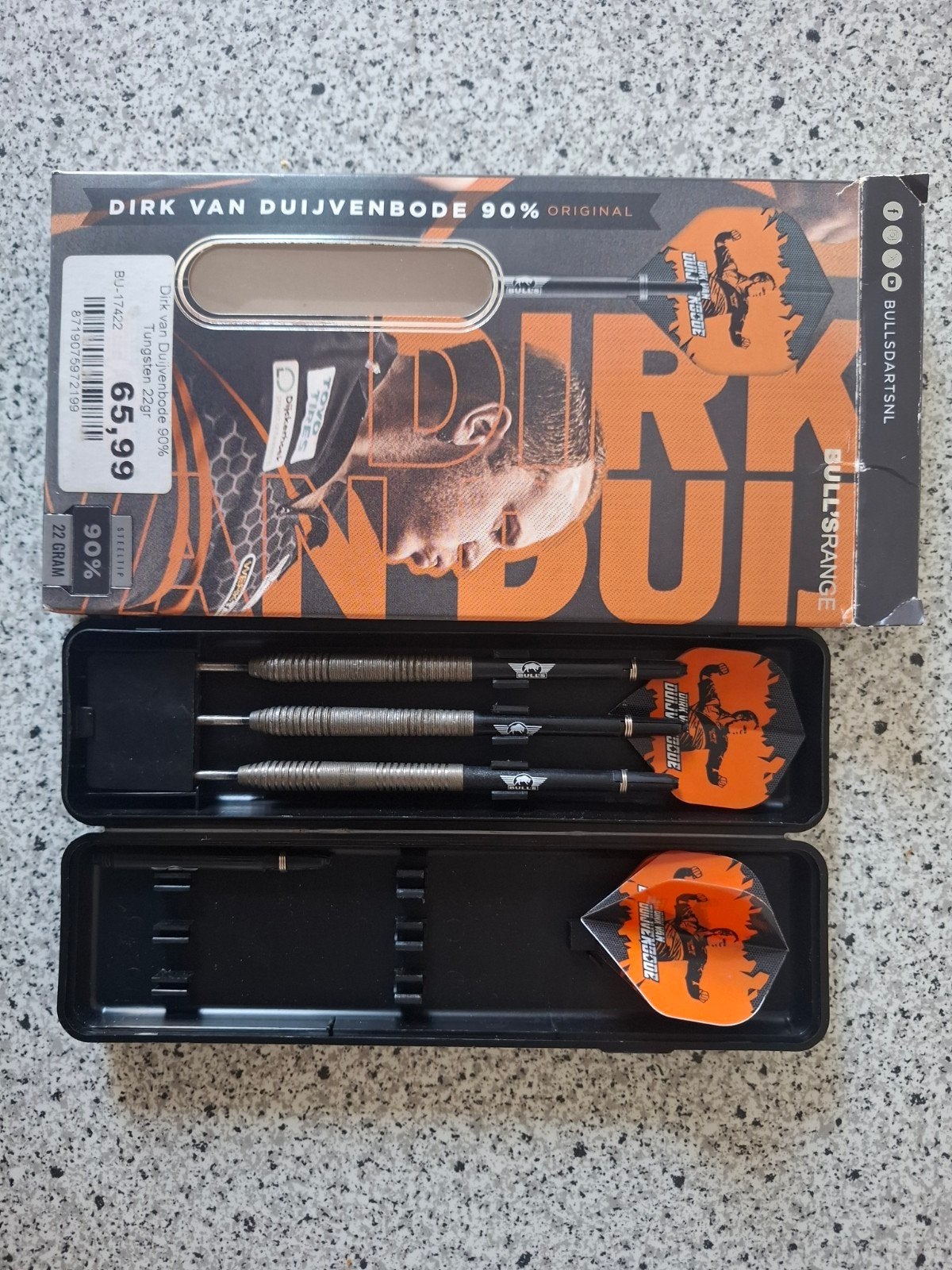 Dirk van Duijvenbode Darts 90% Tungsten 22g, Ophalen of Verzenden, Zo goed als nieuw, Pijlen