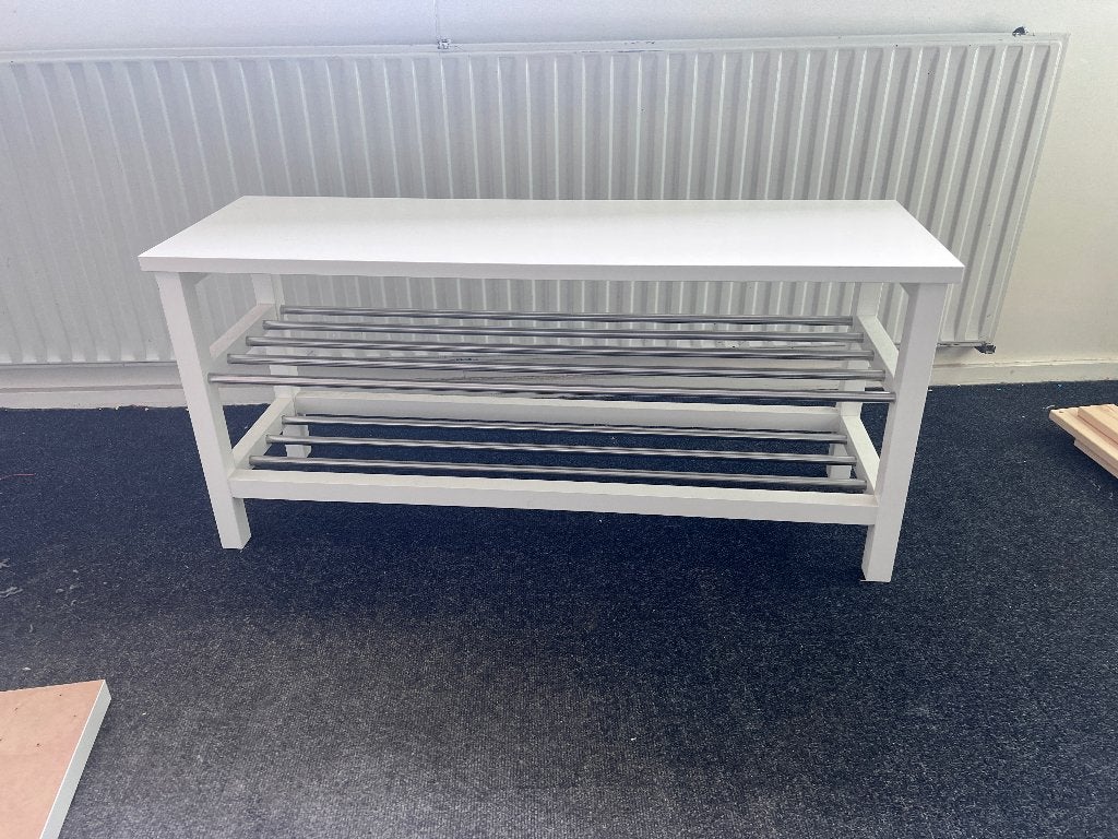 Bank met schoenenopbergruimte/ Bench with shoe storage, Ophalen, Gebruikt