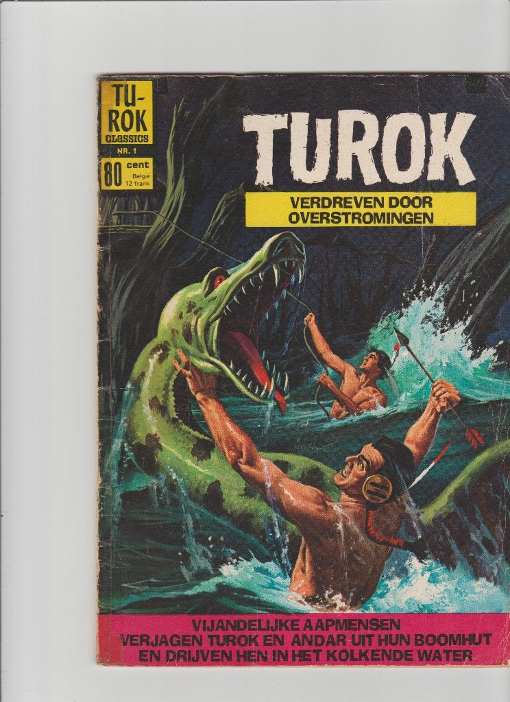 Turok Classics Nr. 1 - Verdreven door Overstromingen, Boeken, Stripboeken, Gelezen, Eén stripboek, Ophalen of Verzenden, Dell Comics