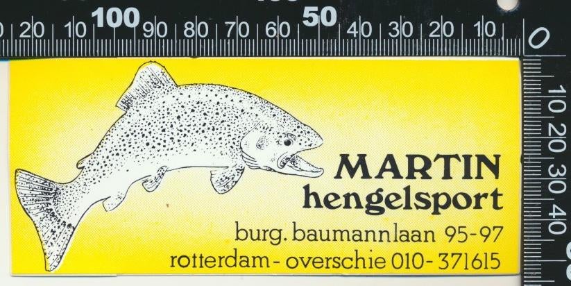 Sticker: Martin Hengelsport - Rotterdam (1), Ophalen of Verzenden, Zo goed als nieuw, Bedrijf of Vereniging