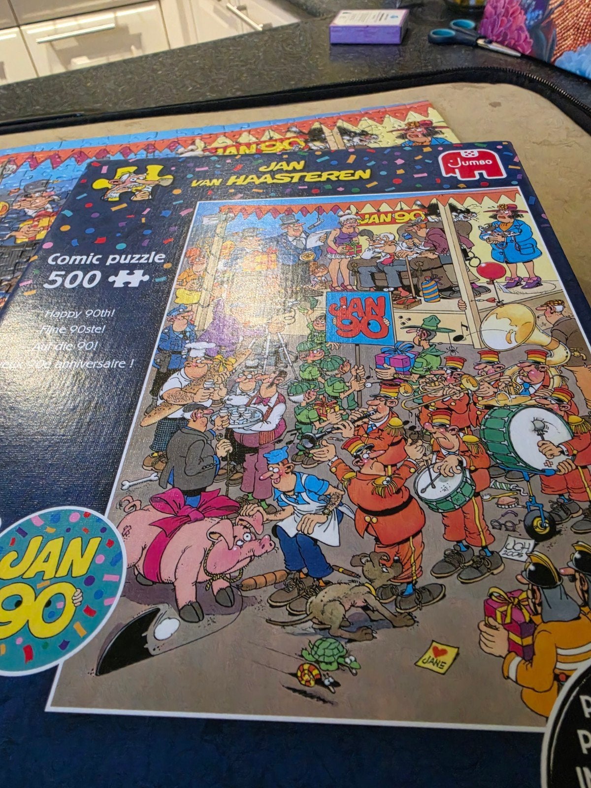Jan 90 jaar 500 stukjes, Ophalen, 500 t/m 1500 stukjes, Zo goed als nieuw