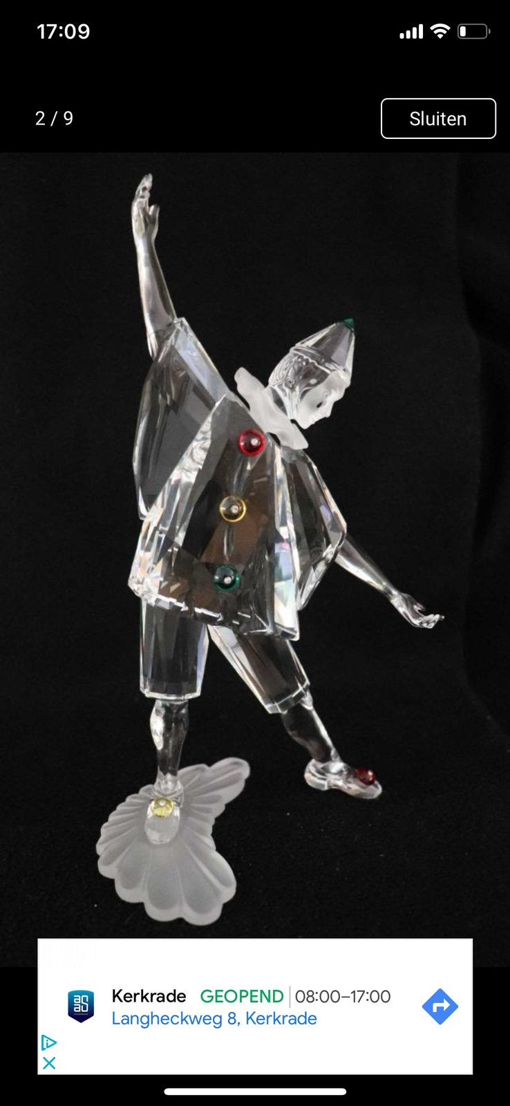 Als nieuwe swarovski jaarstukken Harlekeijn en Pierrot, Ophalen, Zo goed als nieuw, Figuurtje