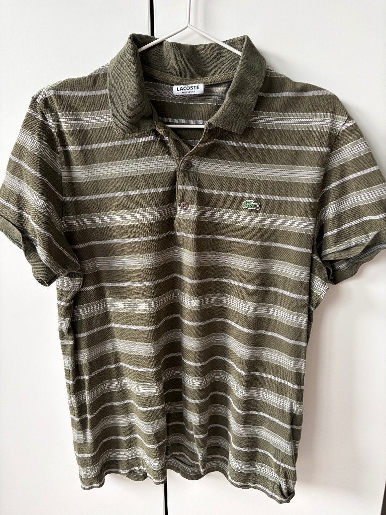 Lacoste Poloshirt, size M, Kleding | Heren, Ophalen, Gedragen, Maat 48/50 (M), Groen