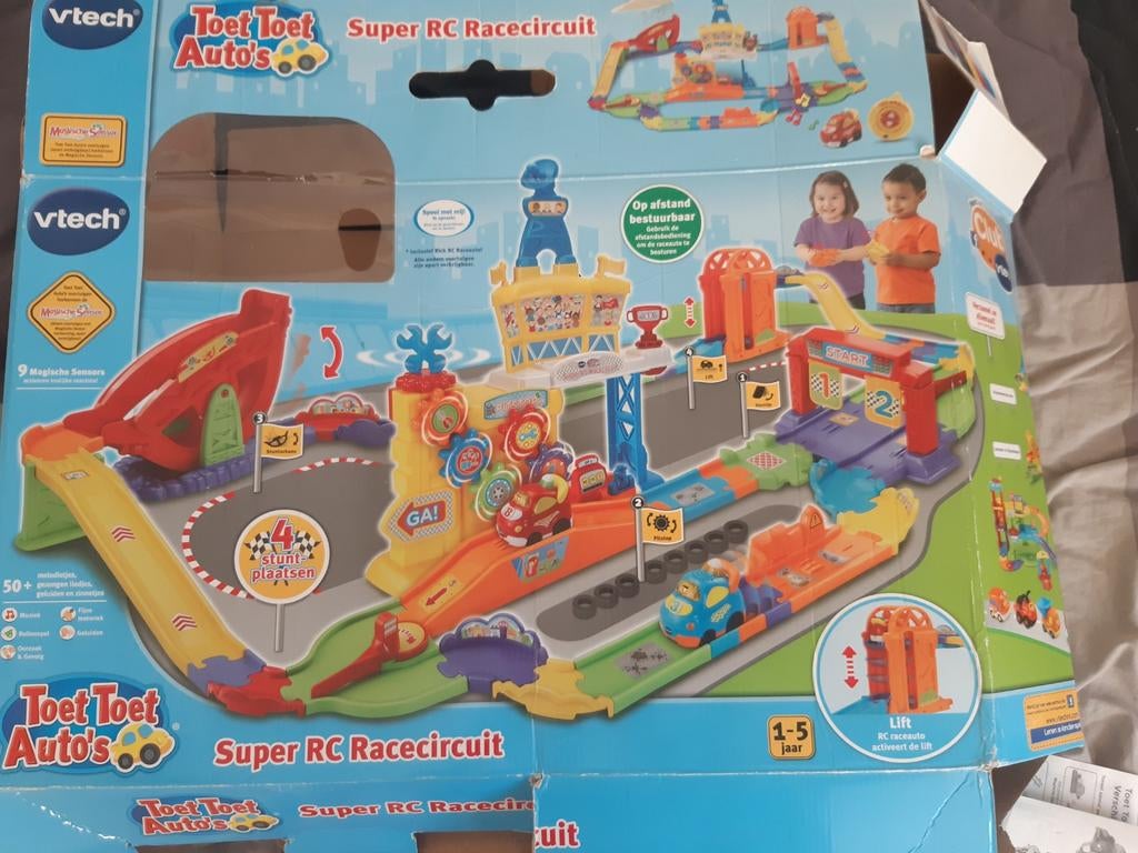 V-tech super RC Racecircuit Toet Toet auto's, Kinderen en Baby's, Ophalen