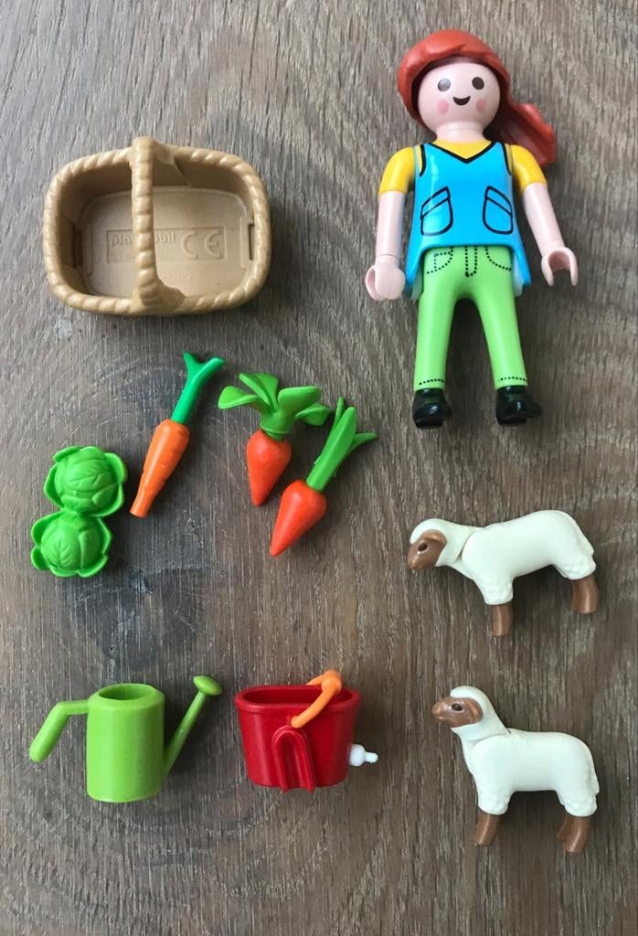 Playmobil Boerin met Schapen en Accessoires, Ophalen of Verzenden, Zo goed als nieuw, Complete set