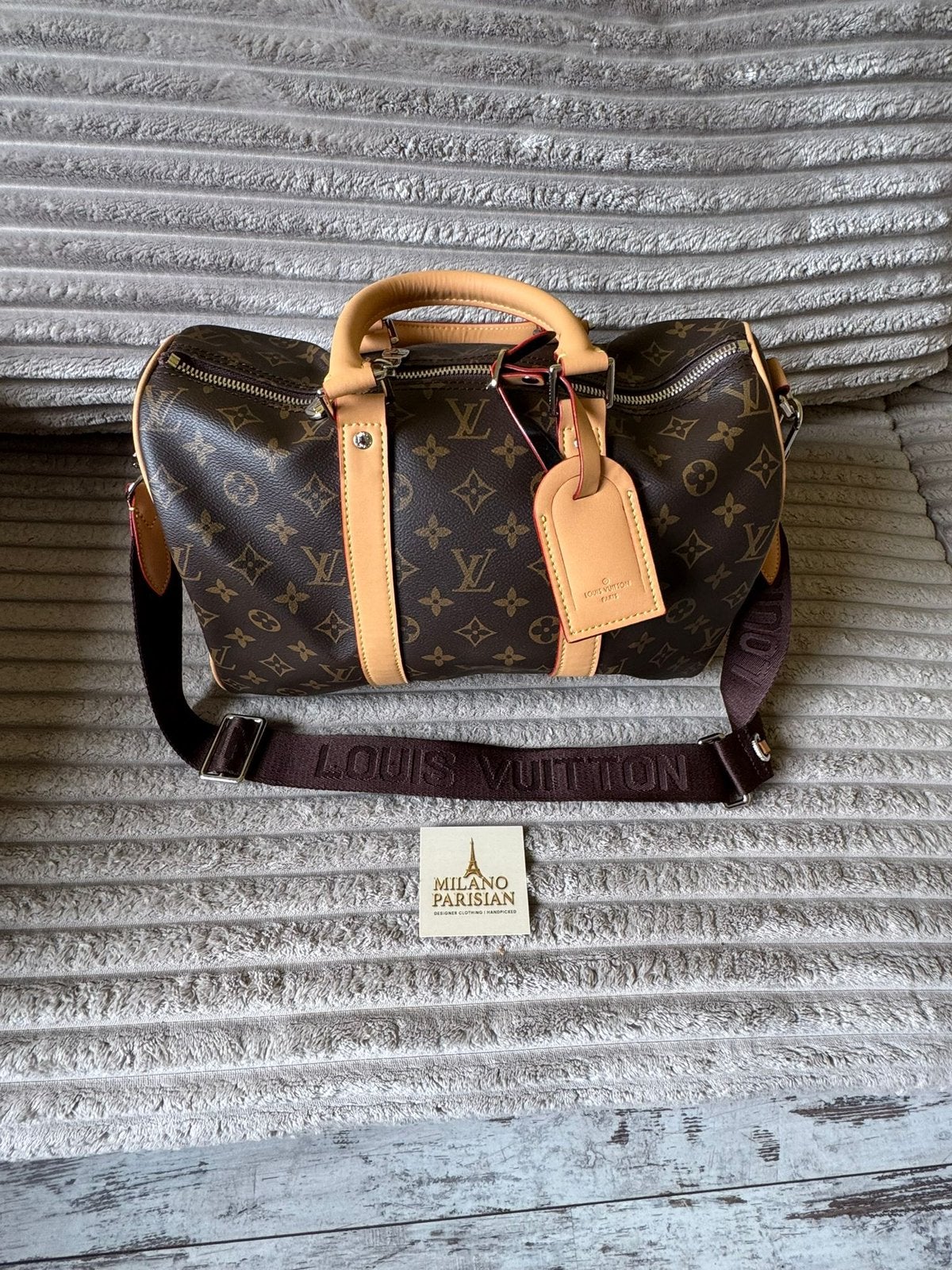 Keepall 35 Bruine Handtas / Reistas, 40 tot 60 cm, 30 cm of meer, Bruin, Minder dan 35 cm