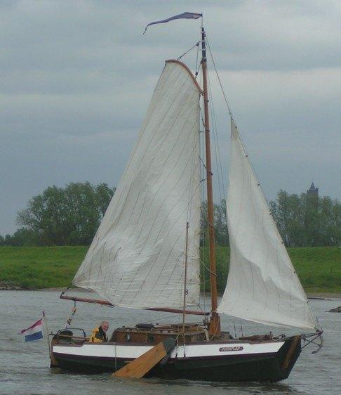 kompleet zeiltuig 7m schouw, Ophalen, 6 meter of meer, Gebruikt, Minder dan 15 m²