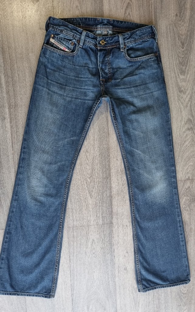 Diesel ZATHAN W32 L34 * 32x34 #Vintage # Bootcut #y2k #D2933, Diesel, Blauw, Diesel, W32 (confectie 46) of kleiner