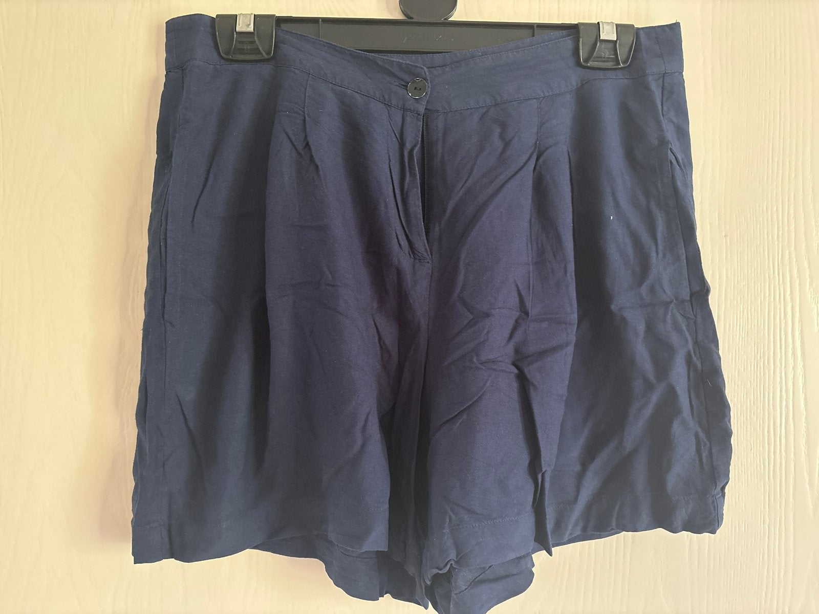 Surkana soepele korte broek M, zwierig, dunne viscose, Maat 38/40 (M), Kort, Blauw, Ophalen of Verzenden