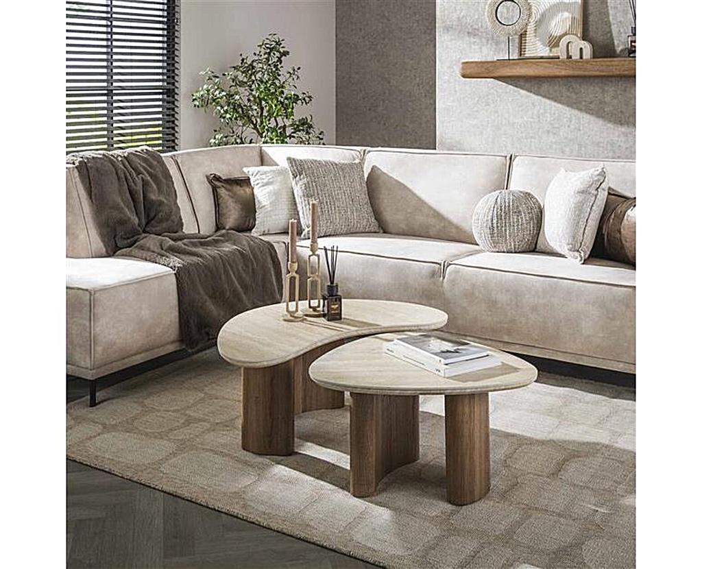 Salontafel organisch keramiek bijzettafel SET Sale € 199, Ophalen, 100 tot 150 cm, Nieuw, 50 tot 100 cm