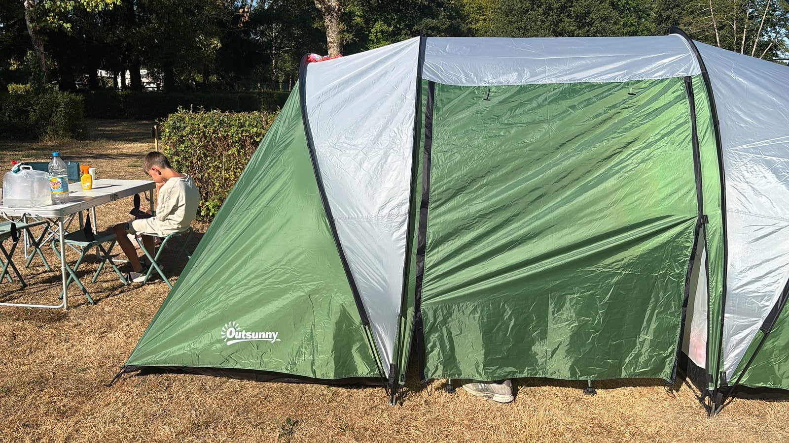 4 persoons tent en evt twee 2 persoons tenten, Caravans en Kamperen, Tenten, Ophalen, Zo goed als nieuw, Tot en met 2