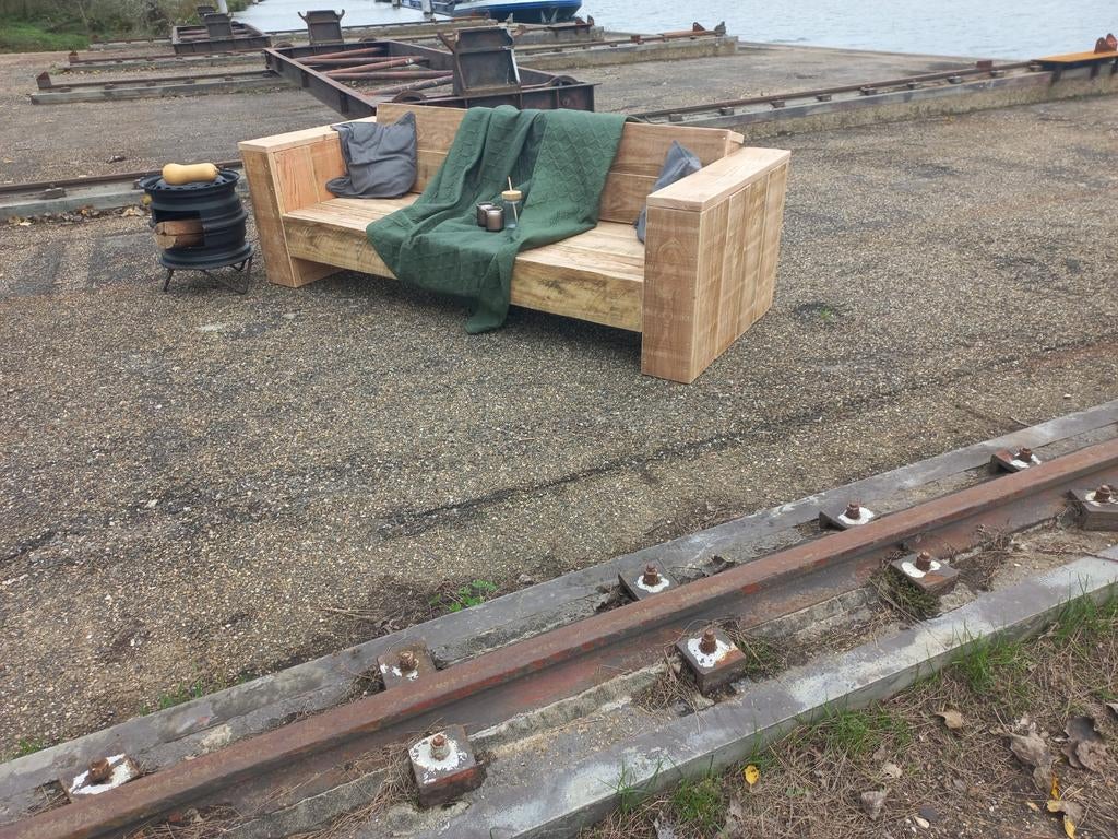 Douglas/steigerhout bank loungebanken tuinbank

APRIL SALE !, Ophalen of Verzenden