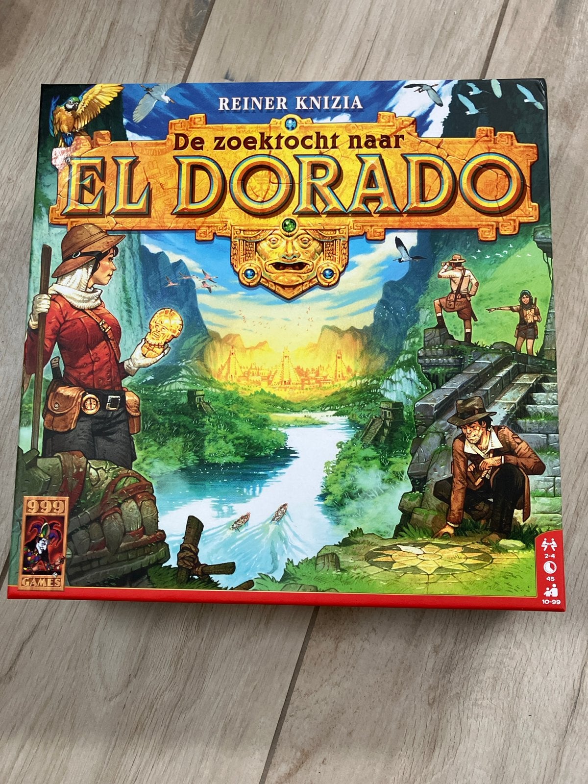 De Zoektocht naar El Dorado - Bordspel, Hobby en Vrije tijd, Gezelschapsspellen | Bordspellen, Drie of vier spelers, Ophalen of Verzenden