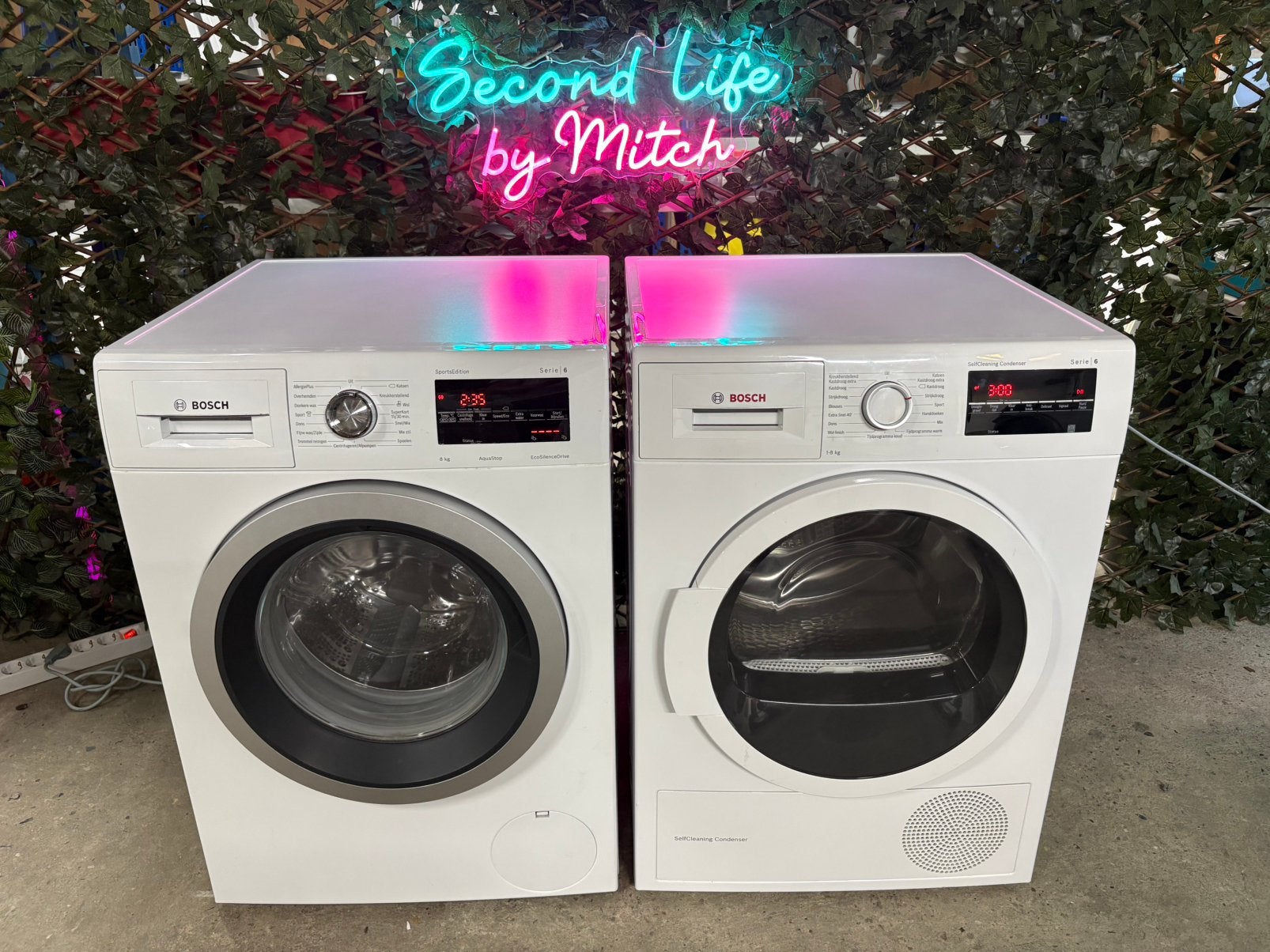 Bosch Serie 6 Was / Droog Set, Witgoed en Apparatuur, Wasmachines, Ophalen, 1200 tot 1600 toeren, Minder dan 85 cm, 8 tot 10 kg