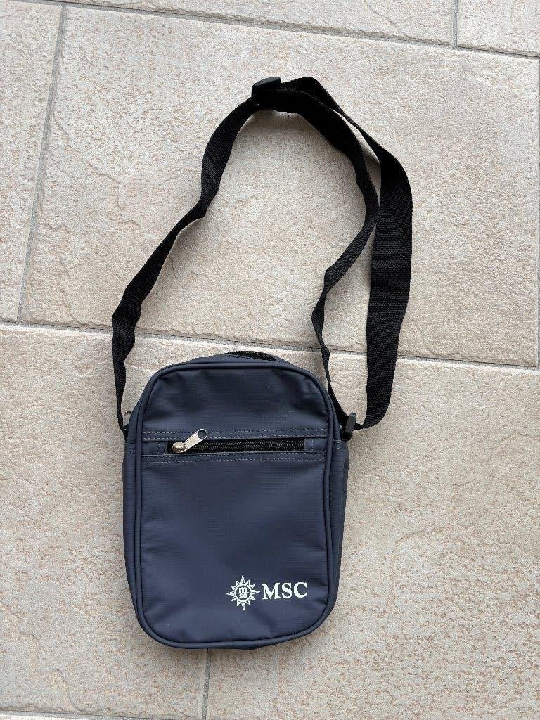 MSC reistas travelbag met draagriem 18x24x5cm Documenten tas, Ophalen, Blauw, Minder dan 40 cm, Minder dan 20 cm